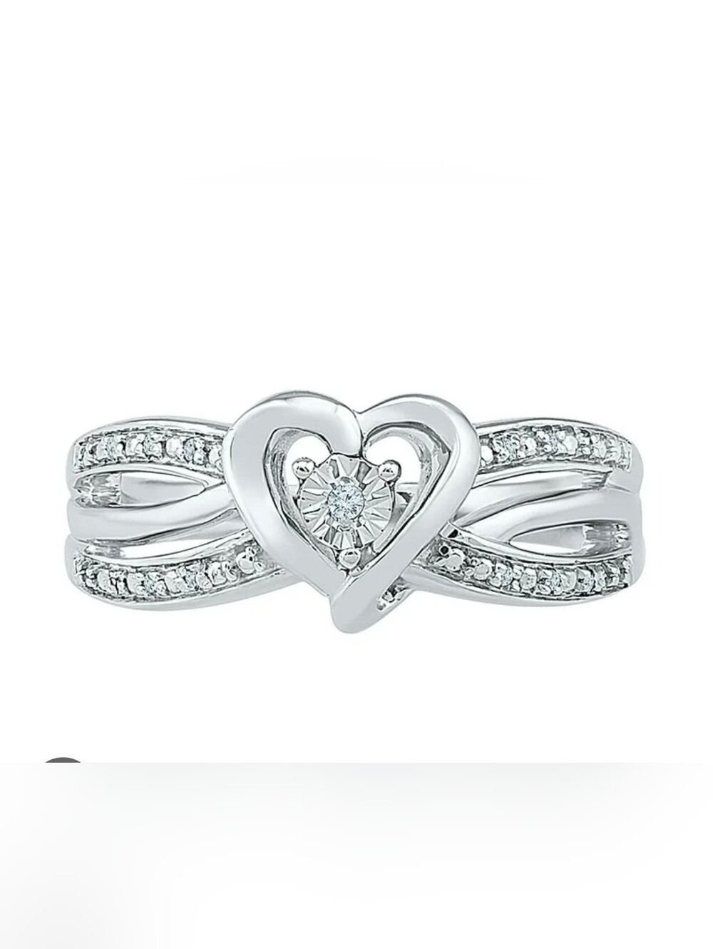 Certified Kay Jewelers Genuine Diamond Ring Size 7